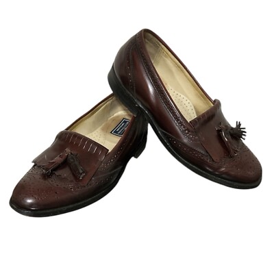 Bostonian men\'s casual shoes.                     tassel loafers brown leather Bostonian Loafer Shoe Mens 11 Brown Leather Moc Toe Tassel  main image 3