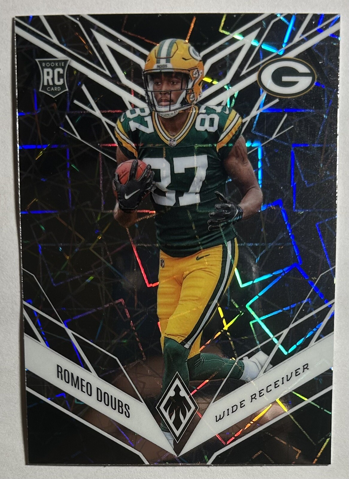 2022 Panini Phoenix Rookies Silver Lazer Romeo Doubs #135 Rookie RC