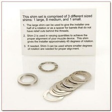 PWS .223/5.56 Muzzle Device Alignment Shim Set