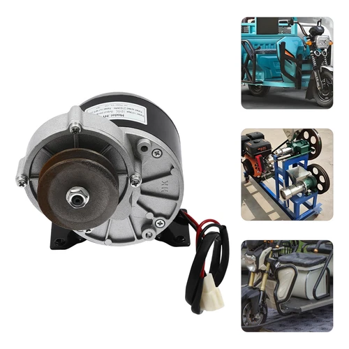 Motor eléctrico de reducción de engranajes 36V/12V potente motor eléctrico con polea de correa - Imagen 9 de 38