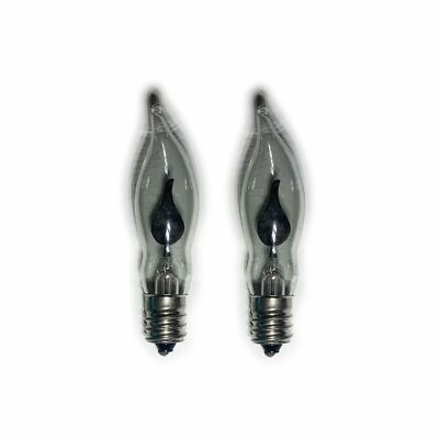 X2 E12 Flackern Flammeneffekt 1,5W Weihnachten Kerze Brücke Bogen Ersatz Lig...