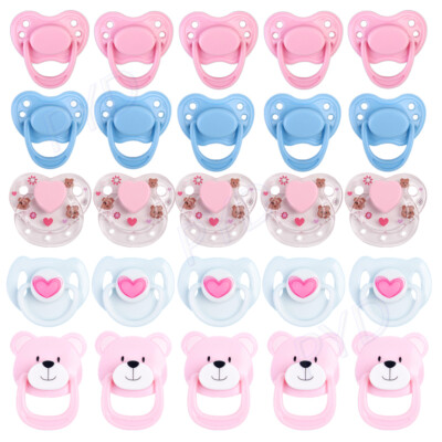10X Magnetic Pacifiers Dummy Pacifier for Reborn Baby Dolls Accessory DIY Supply