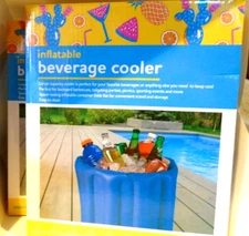 Large Capacity Inflatable Beverage Cooler Picnics Pool Party Camping Lot of 2