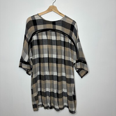 Maeve Anthropologie Dress Womens Plaid Check Mini Tan Black Oversized Sz M | eBay Maeve Anthropologie Dress Womens Plaid Check Mini Tan Black Oversized Sz M | eBay