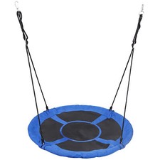 360  Rotation Durable 48 Inch Metal Frame Saucer Tree Swing for Kids and Adults