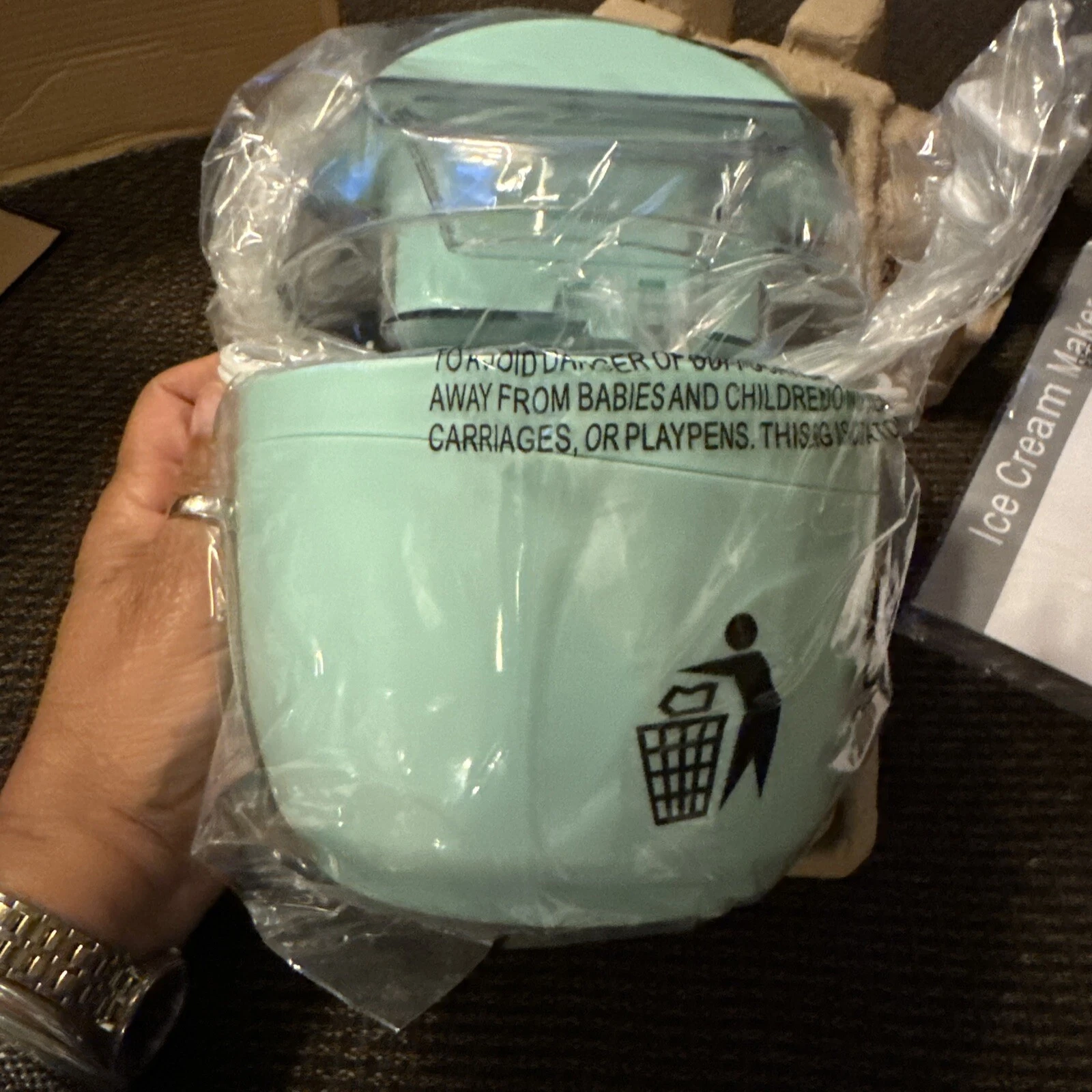 New Mini Ice Cream Maker Mint In Color With Ice Cream Recipes
