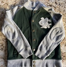 Polo Ralph Lauren 100 Cotton Vintage Boy  s Green/Gray Sweatshirt .Size 12-14