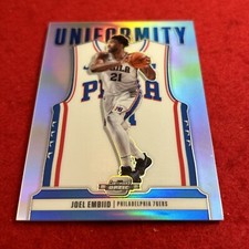2020-21 Joel Embiid Contenders Optic Uniformity #24 Silver Prizm Parallel Insert