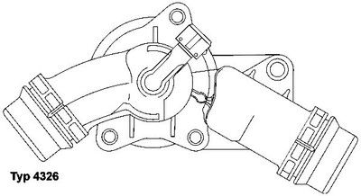 WAHLER 4326.97D Thermostat, Coolant for BMW