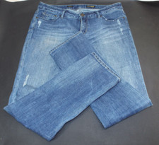 Express Jeans Stella Skinny Leg Women's Size 10 Blue Dark Wash Bling Rear Pocket