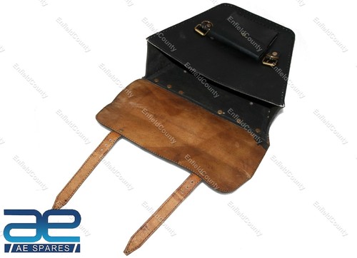 Pour Royal Enfield Interceptor Continental Gt 650 Sacoche Cuir Sac & Fixation - Photo 4/17