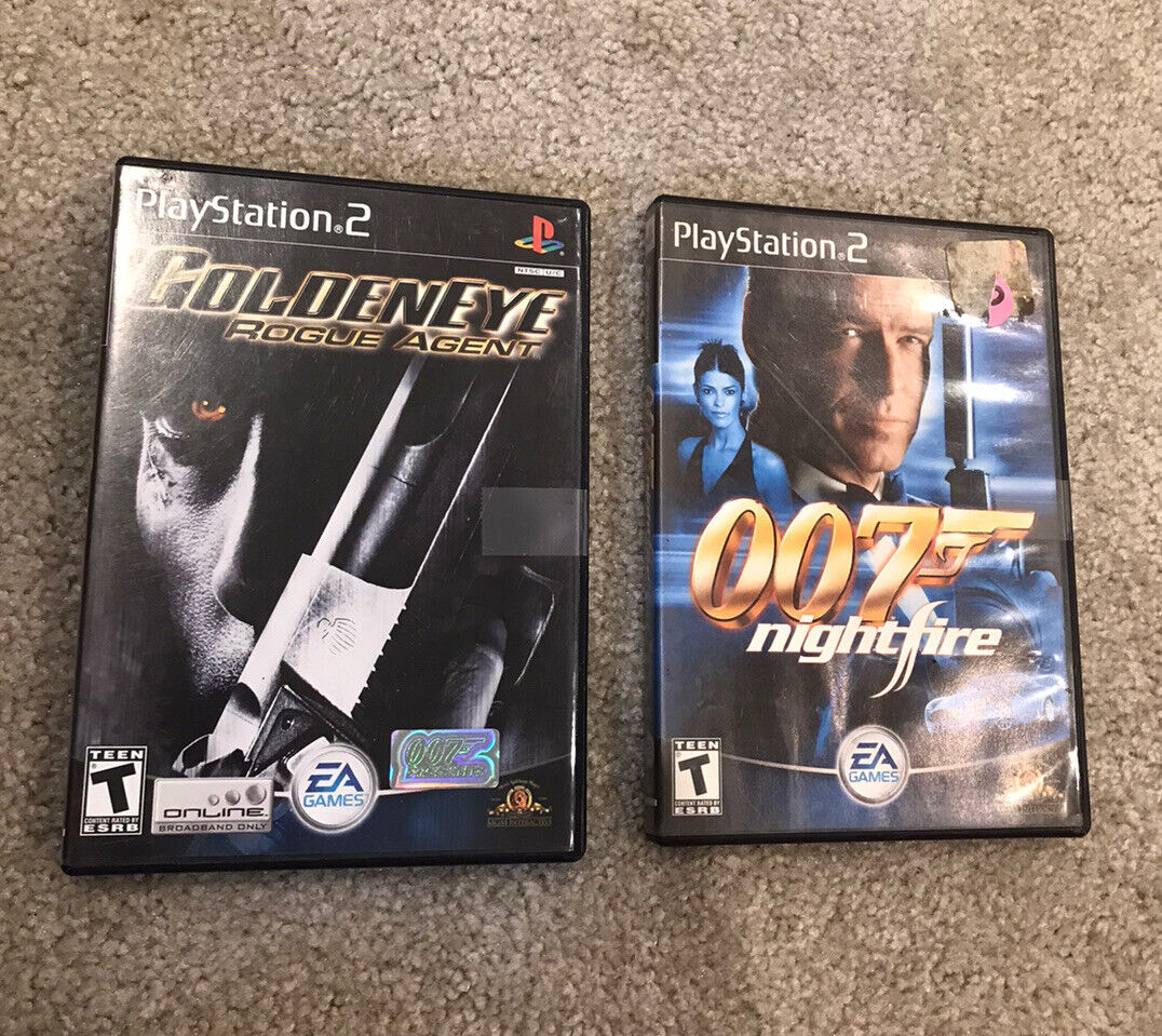 James Bond 007 Nightfire & Goldeneye Rogue Agent (Playstation 2, PS2) -  Complete | eBay