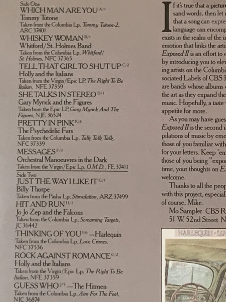 EXPOSED II: A CHEAP PEEK AT TODAY’S PROVOCATIVE NEW ROCK 1981 NEW 2 Vinyl/LP OMD - Image 4 of 4