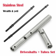 Stainless Steel Rear Axle CVD Drive Shafts Tubes For 1/10 RC Axial Wraith RR10
