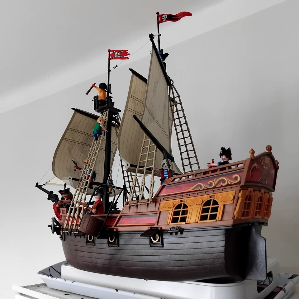 bateau pirate playmobil vintage complet pirates et accessoires - Photo 4/4