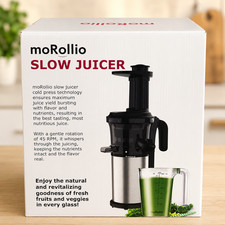 moRollio Slow Juicer Cold Press Masticating Juicer Machine