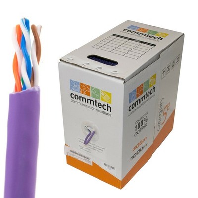 LSZH LOW SMOKE CAT5E Ethernet VOLLKUPFER Netzwerk POE CCTV Kabel 305m Rolle