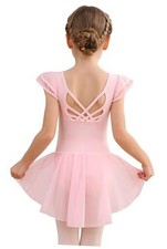 Girls Dance Ballet Leotards Dresses for Toddler Ballerina 4-5T Ballet Pink