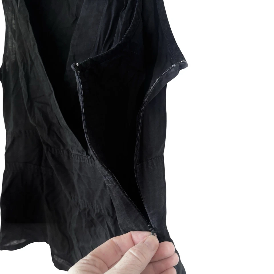 Top Babydoll Vintage Y2K GAP Mujer Talla L Negro Algodón Sin Mangas Minimalista Foto 4 de 4