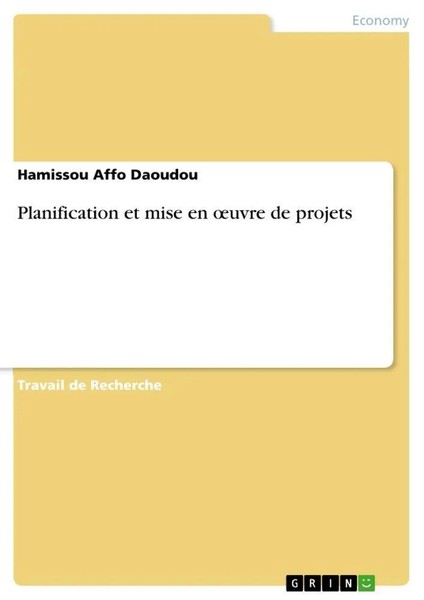 Hamissou Affo Daoudou | Planification Et Mise En ¿Uvre De Projets | Taschenbuch-image