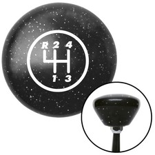 White 4 Speed Shift Pattern - 4rul Black Retro Metal Flake Shift Knob M16x1.5 White 4 Speed Shift Pattern - 4rul Black Retro Metal Flake Shift Knob M16x1.5