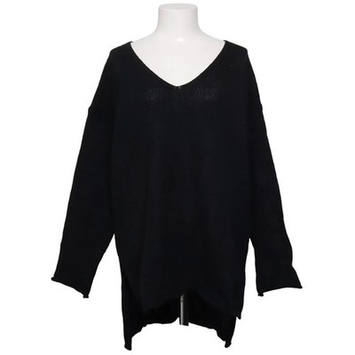 Strickpullover, Größe: 1XL, Schwarz, Polyester, Einfarbig, Damen #m2j
