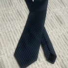 Brooks Brothers 346 Men’s Blue Geometric Woven Silk Tie w/ Logo Accent — photo 2