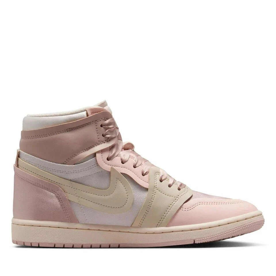 Nike Air Jordan 1 Hi Women Shoes Pink Oxford Legend Light