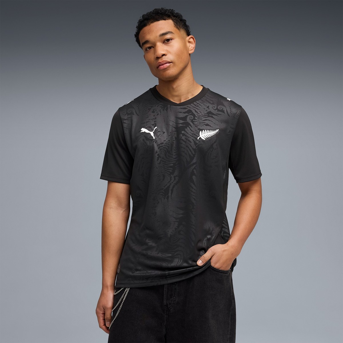 Men's Puma Black New Zealand National Team 2026 Home Replica