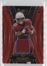 2024 Panini Select Draft Selection Memorabilia Red Prizm Trey Benson 1pi4