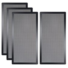  4 Pack 280x140mm PC Case Dust Mesh Filter, Magnetic Frame Computer Fan Dust Me