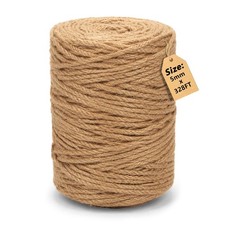 328 Feet Natural Jute Twine String 5mm Twine String Natural Garden Twines for...