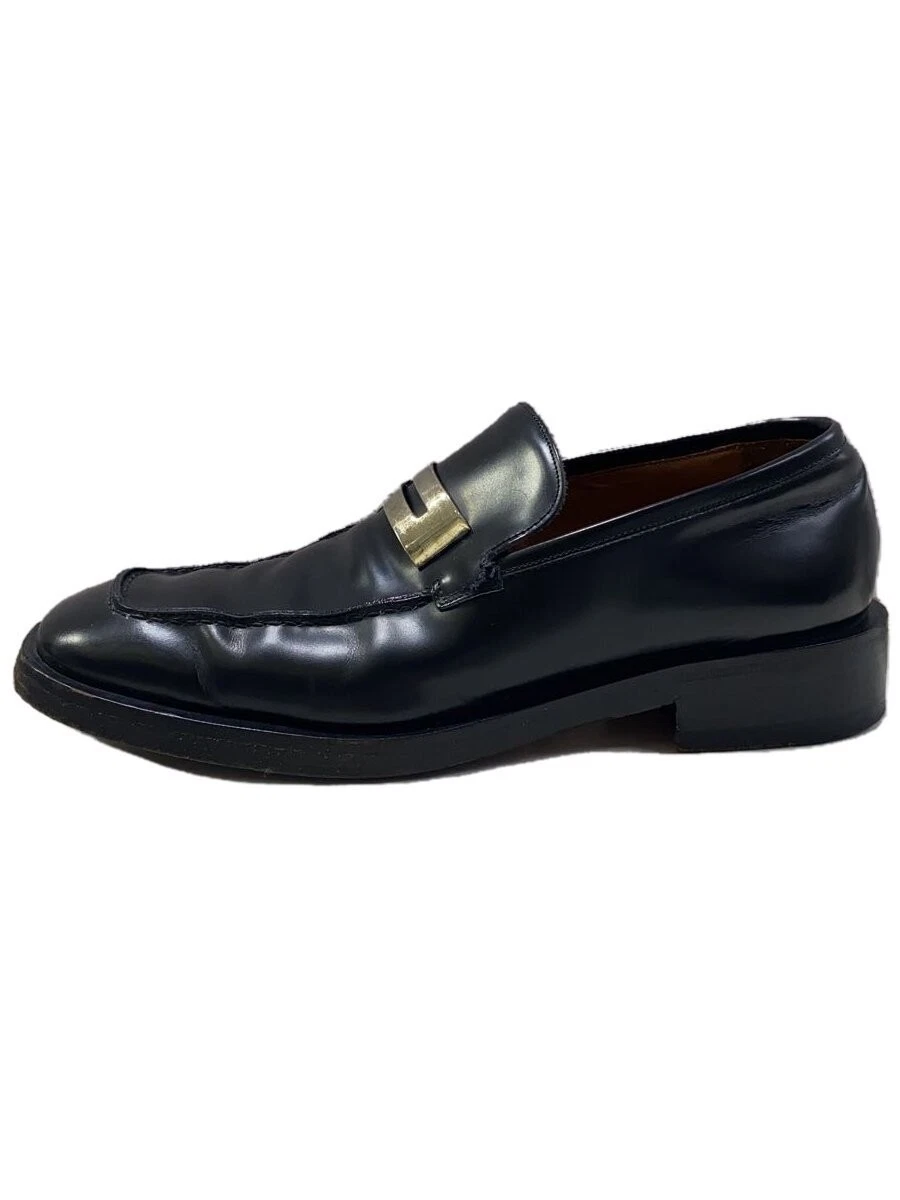 Gucci Chaussures habillées homme 42 cuir noir formel à enfiler cuir noir