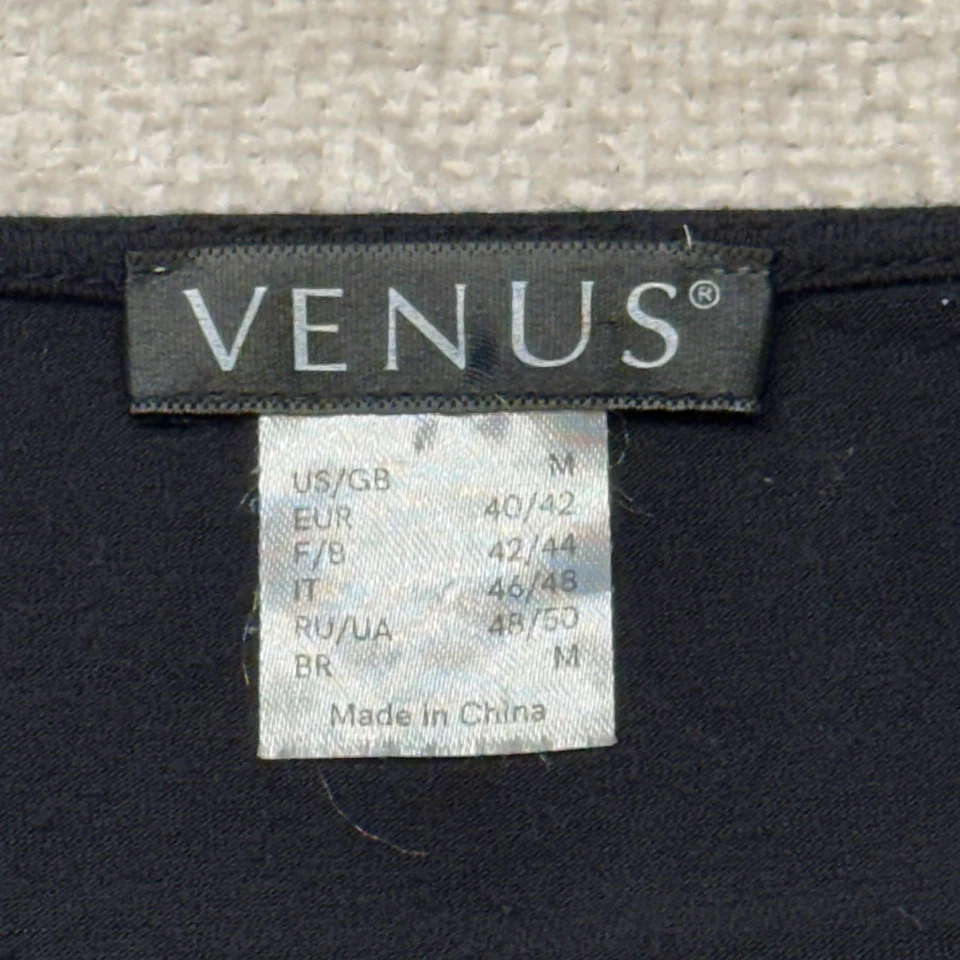 Top tejido con cordones Venus para mujer M negro caprichoso bruja oscura grunge vampiro motociclista usado en excelente estado Foto 4 de 4