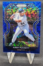 2021 Prizm Baseball - Kirby Puckett - Blue Disco Prizm Tier III SP#155/199 - MIN