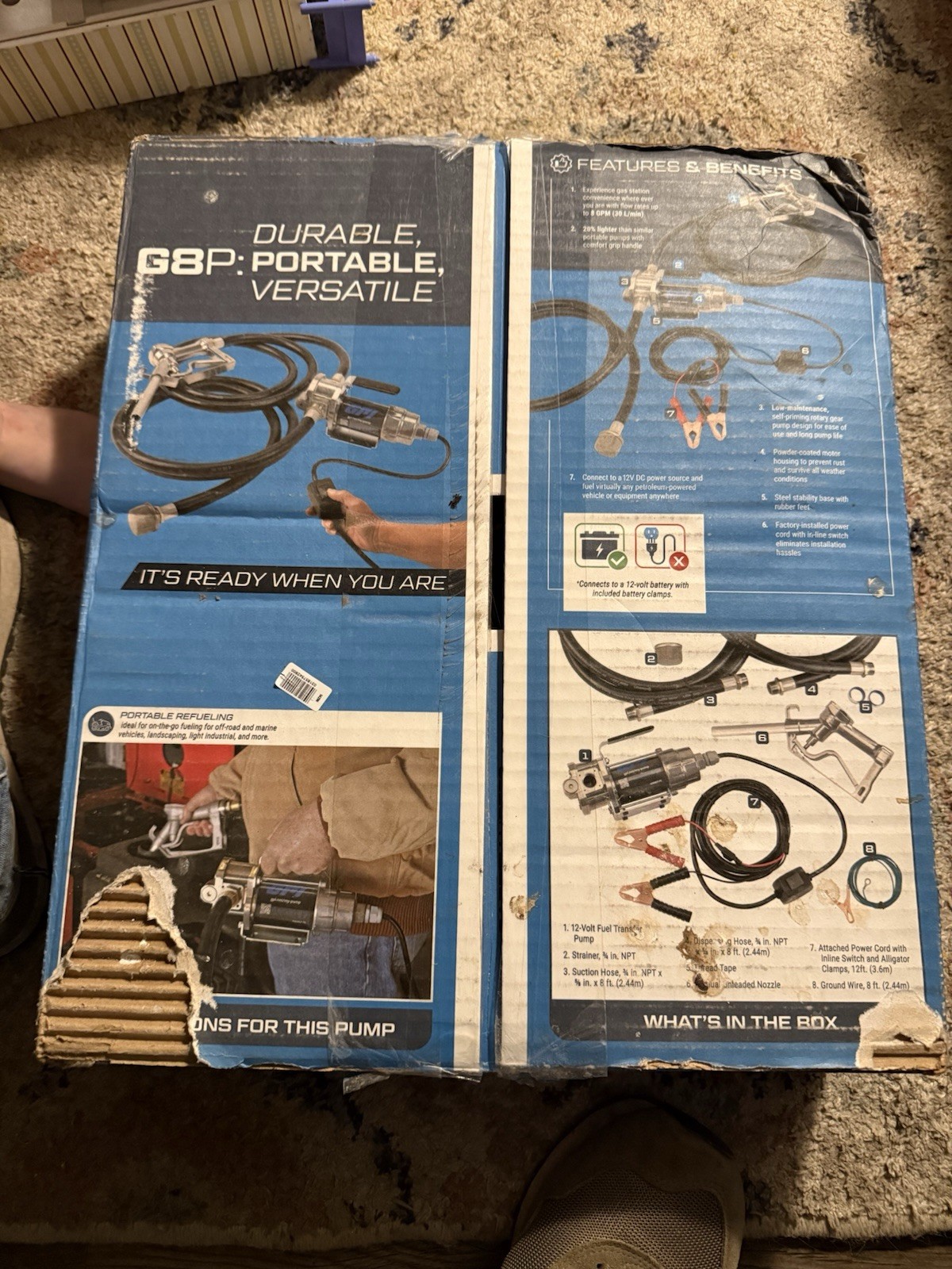 GPI EZ-8 12V 8GPM Fuel Transfer Pump