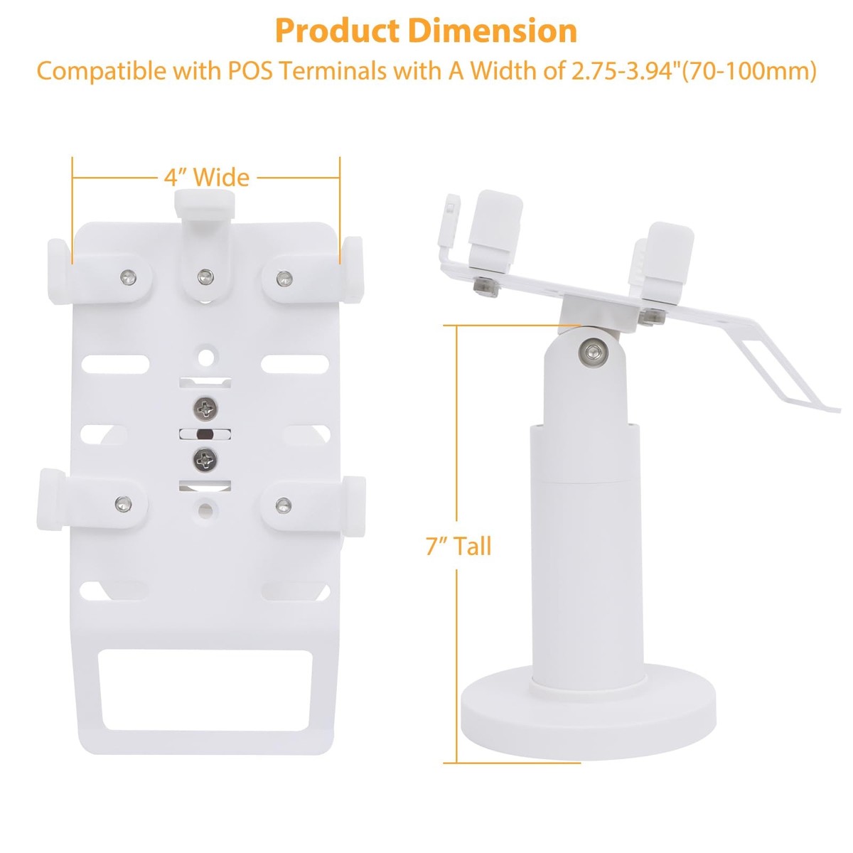 Universal Square POS Machine Terminal Stand, Adjustable Square