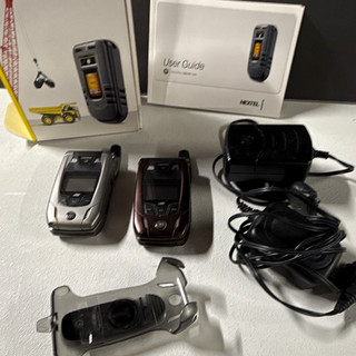 Motorola i880 Nextel iDEN telefono flip argento/marrone 2 MP fotocamera caricatore microSD