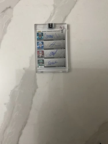 (8)2022 Panini Auto~Breece Hall~Drake London~Garrett Wilson~Aidan Hutchinson /10