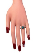 WM Wheeler Vintage Southwestern Sterling Silver Turquoise Ring Size 9