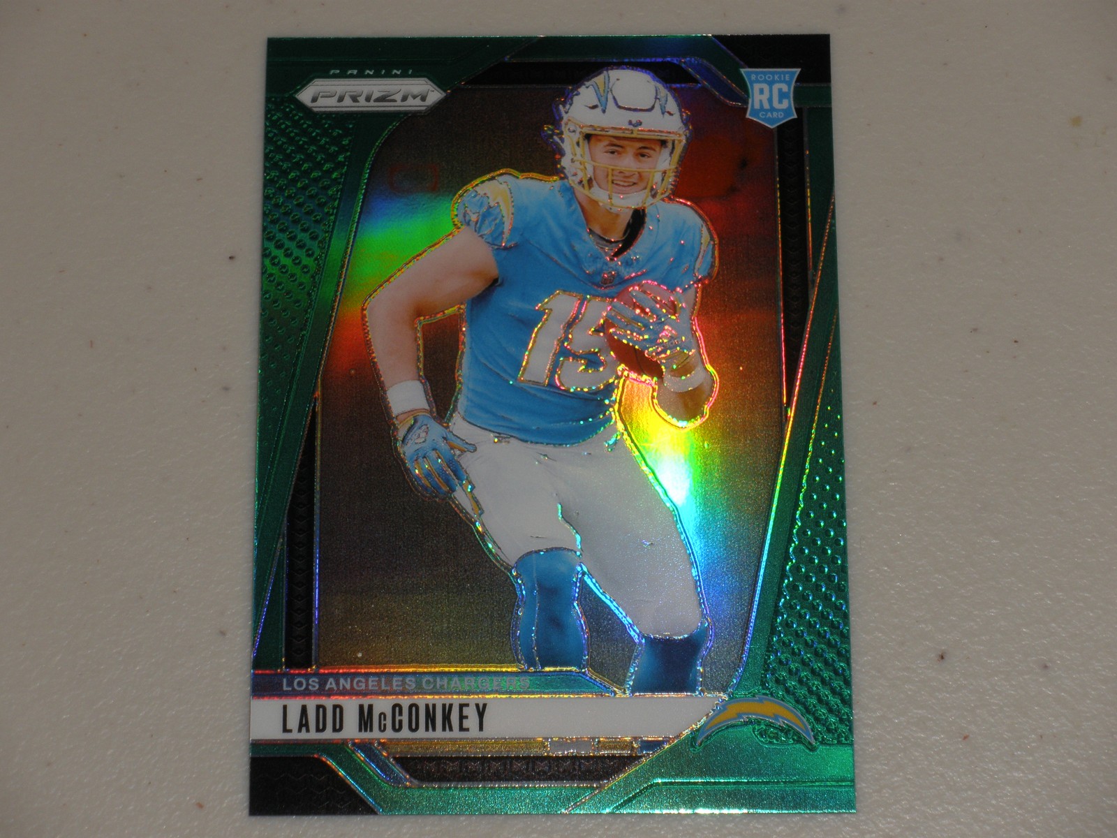 2024 Panini Prizm Rookie Green Prizm #365 Ladd McConkey RC