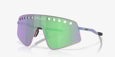 Oakley Sutro TI Sweep Sunglasses Gloss Oil Slick Titanium Prizm Road Jade OO6025