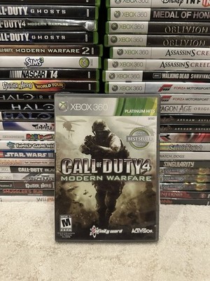 Call of Duty 4 Modern Warfare Platinum Hits (Microsoft Xbox 360) Complete CIB