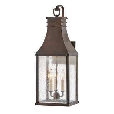3 Light Large Outdoor Wall Mount Lantern - Outdoor - Wall Mounts -
