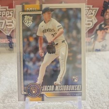 2026 Topps Series 1 Jacob Misiorowski Milwaukee Brewers Rookie #10 RC