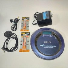 SONY D E666 CD Walkman Portable Player with Remote AC Power Ready to Use