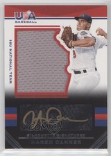 2017 USA Baseball Stars & Stripes Black Gold Jersey 5/64 Hagen Danner Auto fm0