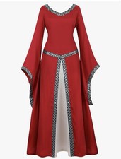 Medieval Renaissance Costume Dress Res Long Sleeve Gown Adult XL NWT