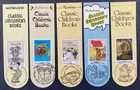 1985 Australiana Classic Children's Books Set 5 x Bookmarks Pictorial Postmarks