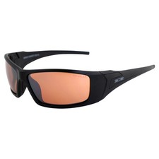 Epoch Eyewear Liberator Golf Sunglasses Black Frame Amber Lens